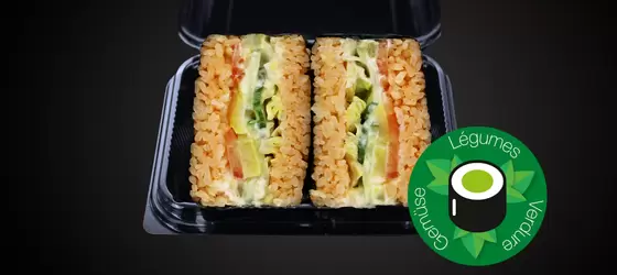 Onigirazu Spicy Veggies